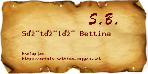 Sétáló Bettina névjegykártya